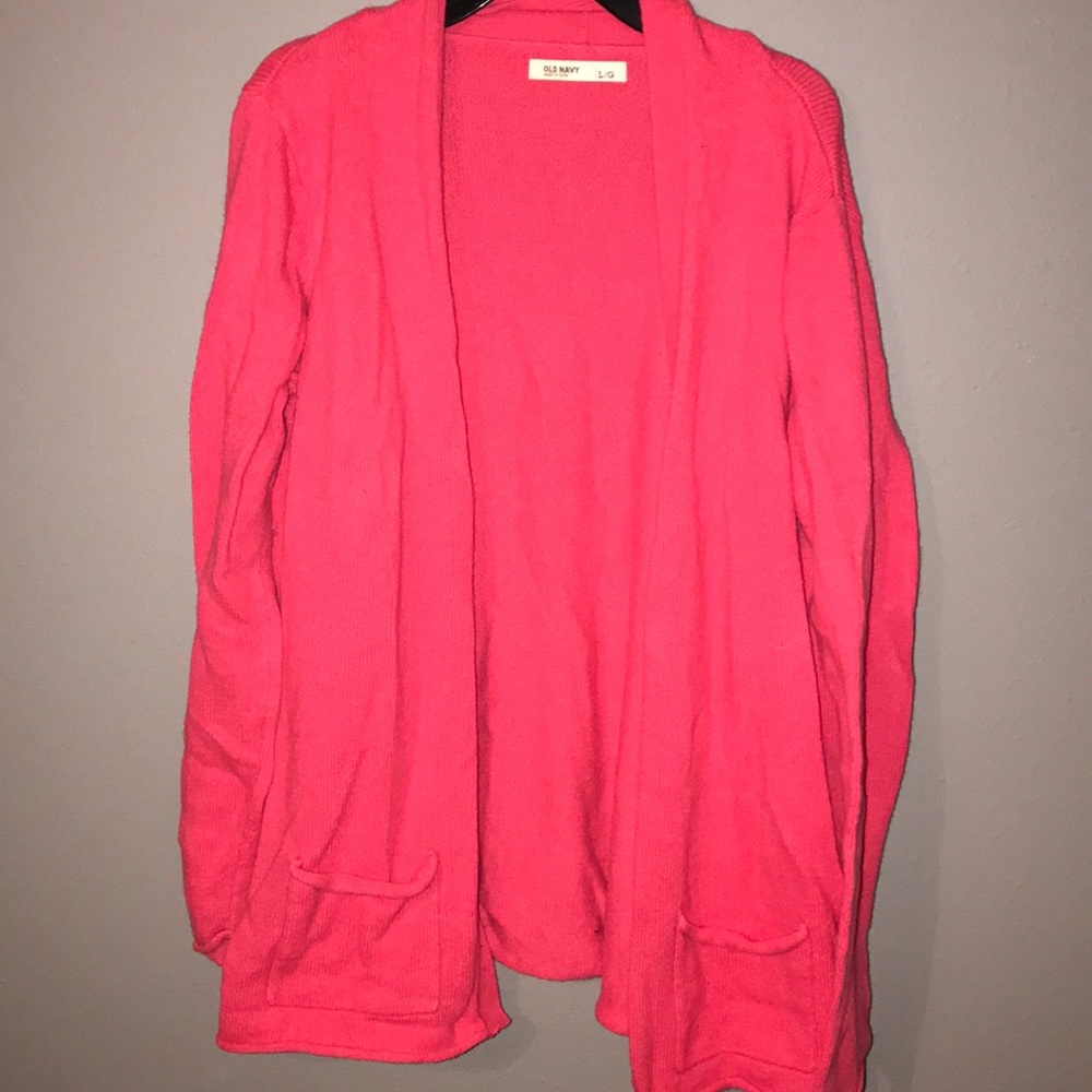 pink old navy cardigan!